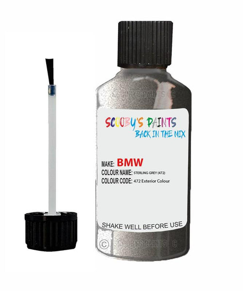 Bmw 5 Series Sterling Grey Code 472 Touch Up Paint Scratch Stone Chip
