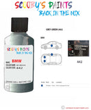 Bmw 3 Series Grey Green Paint code location sticker 442 Touch Up Paint Scratch Stone Chip