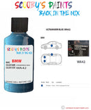 Bmw 3 Series Ultramarin Blue Paint code location sticker Wa42 Touch Up Paint