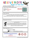 Paint For Bmw Z3 Tuerkis Green Uni Code 326 Touch Up Paint Scratch Stone Chip