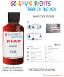 Paint For Fiat/Lancia Fiorino Van Bolero Red Code 163B Car Touch Up Paint