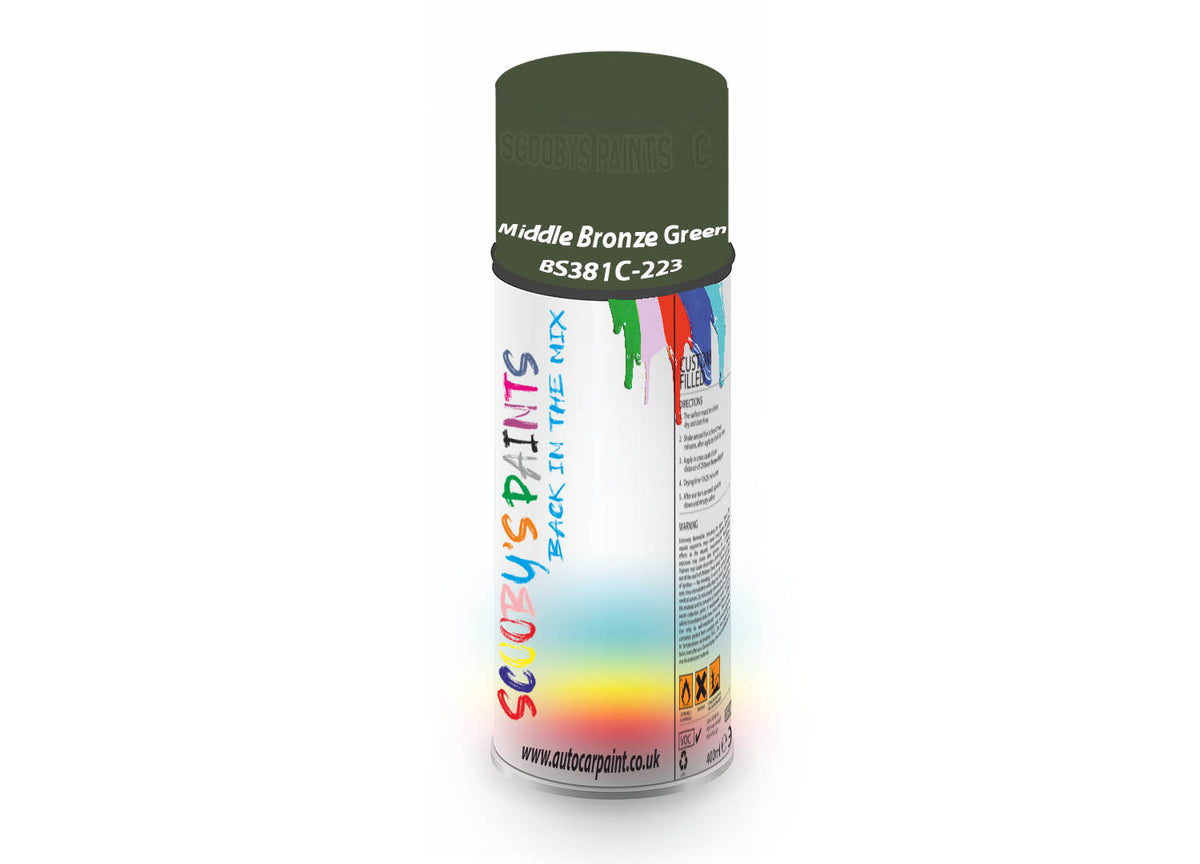 Bike Respray Aerosol Spray Paint BS381c223 Middle Bronze Green Auto Car Paint UK