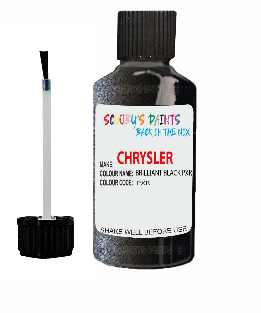 Chrysler Crossfire Touch Up Paint - Black Code 040 / P41 - Exact Match Scratch Fix - View #3