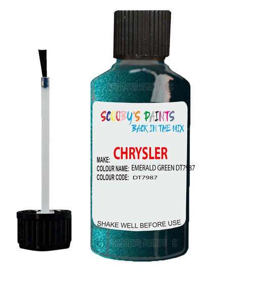 Paint For Chrysler Voyager Emerald Green Code: Dt7987 Car Touch Up Paint