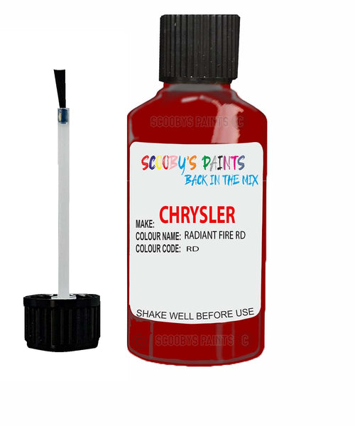 Paint For Chrysler Prowler Prowler Red Code: Rd Car Touch Up Paint