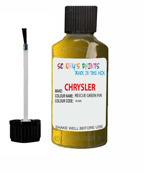 Paint For Chrysler Voyager Onyx Green Code: Pjr Car Touch Up Paint
