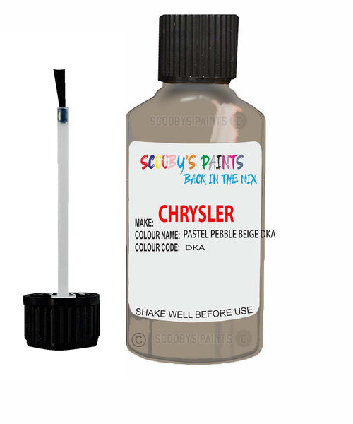 Paint For Chrysler Caliber Pastel Pebble Beige Code: Dka Car Touch Up Paint