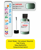 Colour Card paint fix a chip stone Chrysler Caravan Alpine Green Code: Pgt Car Touch Up Paint