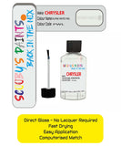 Colour Card paint fix a chip stone Chrysler Caravan White Gold Code: Pwl Car Touch Up Paint