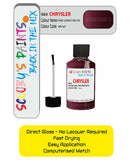 Colour Card paint fix a chip stone Chrysler 300 Series Dark Garnet Red Code: Rv Car Touch Up Paint
