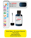 Colour Card paint fix a chip stone Chrysler Vision Dk Blue Code: Pcr Car Touch Up Paint