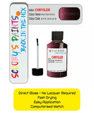 Colour Card paint fix a chip stone Chrysler Caravan Violet Red Code: Dt3523 Car Touch Up Paint