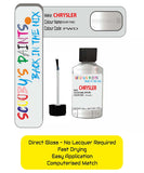 Colour Card paint fix a chip stone Chrysler 300 Series Ivory Code: Pwd Car Touch Up Paint