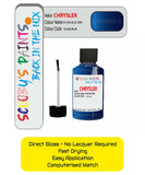 Colour Card paint fix a chip stone Chrysler 300 Series Ocean Blue Code: Sbm Car Touch Up Paint