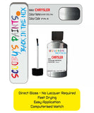 Colour Card paint fix a chip stone Chrysler Avenger Silver Steel Code: Pa4 Car Touch Up Paint