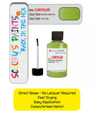 Colour Card paint fix a chip stone Chrysler 300 Series Sublime Green Code: Pfb Car Touch Up Paint