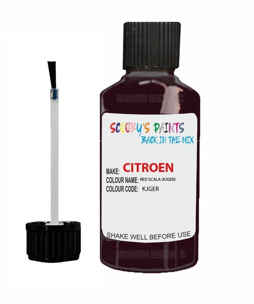 citroen berlingo rouge scala code kjger touch up paint 1996 1998 red Scratch Stone Chip Repair 
