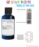 citroen c2 bleu oriental Paint code location sticker kpu touch up paint