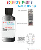 citroen c2 gris thorium Paint code location sticker kth touch up paint
