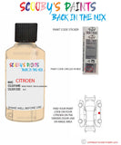 citroen c2 beige tropic taxi allemagne Paint code location sticker ecc touch up paint