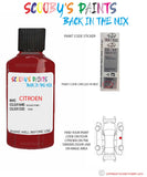 citroen xm rouge furio Paint code location sticker p4jx touch up paint