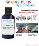 paint code location sticker for Chrysler Sebring Convertible Blackberry/Deep Amethyst Code: Dt8978 Car Touch Up Paint