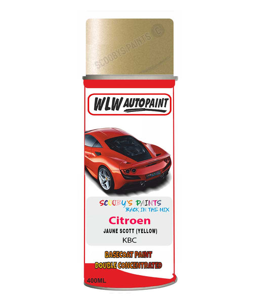 Citroen C2 Jaune Scott Mixed to Code Car Body Paint spray gun stone chip correction