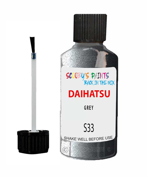Paint For Daihatsu Sirion Grey S33 Touch Up Scratch Repair Paint