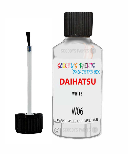 Paint For Daihatsu Mira White W06 Touch Up Scratch Repair Paint