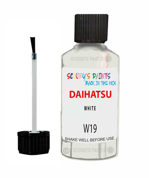 Paint For Daihatsu Hijet Cargo White W19 Touch Up Scratch Repair Paint