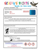 Paint Suitable for Jaguar Xfr Ultra Blue Code 2167 Touch Up Paint Scratch Stone Chip