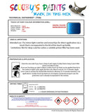 Paint Suitable for Jaguar F Type Velocity Blue Code 1Bq Touch Up Paint Scratch Stone Chip