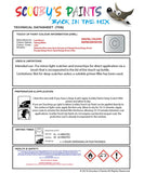 land rover evoque yulong white colour data instructions 2201 nak 1aq touch up Paint