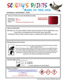 Paint For Ford Mondeo Red Candy Code 1C Touch Up Paint Scratch Stone Chip Repair