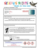 Paint For Ford Ka Scuba Blue Code 1 Touch Up Paint Scratch Stone Chip