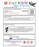 Paint For Ford B-Max White Platinum Code A Touch Up Paint Scratch Stone Chip