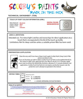 Mitsubishi Outlander White Code W76 Touch Up paint instructions for use how to paint car