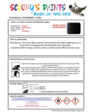 Paint For Vauxhall Grandland X Diamond Black Code Ktv/G70/ Touch Up Paint
