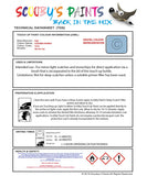 Paint For Fiat/Lancia Ducato Van Azzurro Mundo Code 767A Car Touch Up Paint