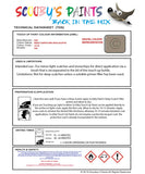 Paint For Fiat/Lancia 500 Beige Cappuccino Moccalatte Code 231 B Touch Up Paint