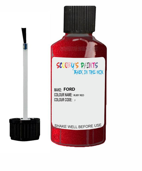 ford galaxy ruby red code 7 touch up paint 2012 2019 Scratch Stone Chip Repair 