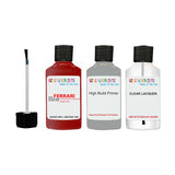 ferrari 266165 rosso corsa red 266165 car touch up paint scratch repair 2015 2015 Primer undercoat anti rust protection