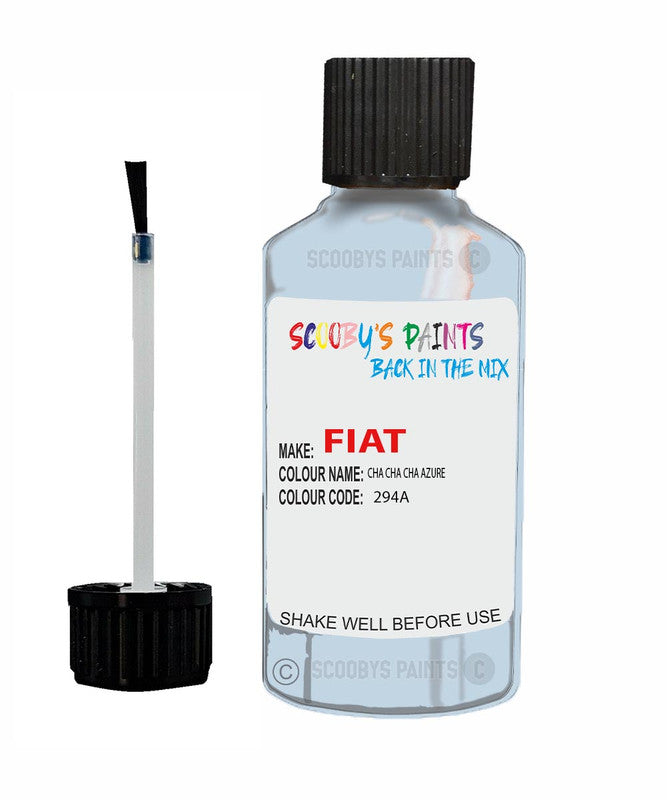 Paint For Fiat Lancia 500 Cha Cha Cha Azure Code 294A Car Touch Up