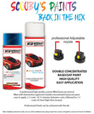 ford ranger blue lightning aerosol spray car paint can with clear lacquer