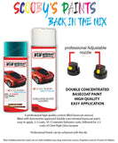 ford fiesta blue wave aerosol spray car paint can with clear lacquer