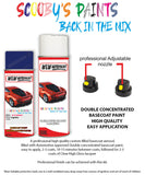 ford focus bright blue aerosol spray car paint can with clear lacquer