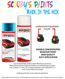 ford ka dive blue aerosol spray car paint can with clear lacquer