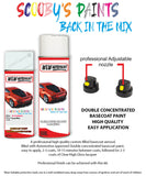 ford fiesta frozen white aerosol spray car paint can with clear lacquer