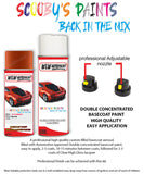 ford ka mars red aerosol spray car paint can with clear lacquer