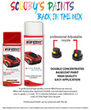 ford focus race red aerosol spray car paint can with clear lacquer